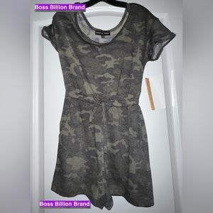 ALMOST FAMOUS CAMO ROMPER SHORTS - SM